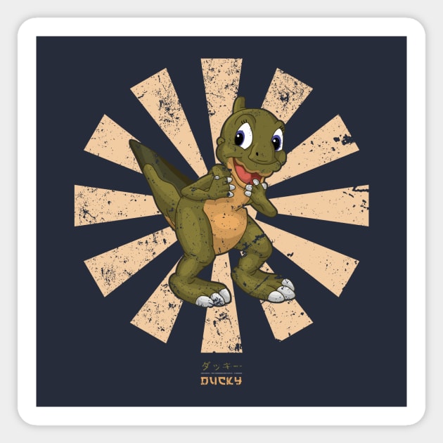 Ducky Retro Japanese Land Before Time Sticker by Nova5